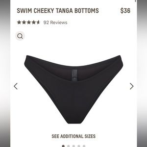 NWT skims swim cheeky tanga bottoms